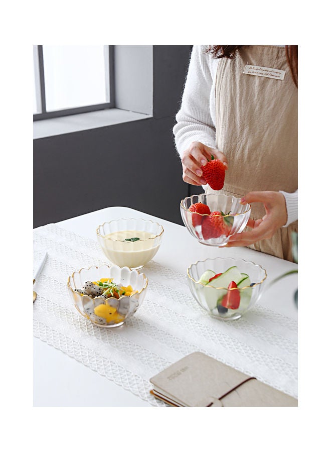 Shuer 4-Piece Glass Bowl Set Clear 14x13x13.5cm - Image 3