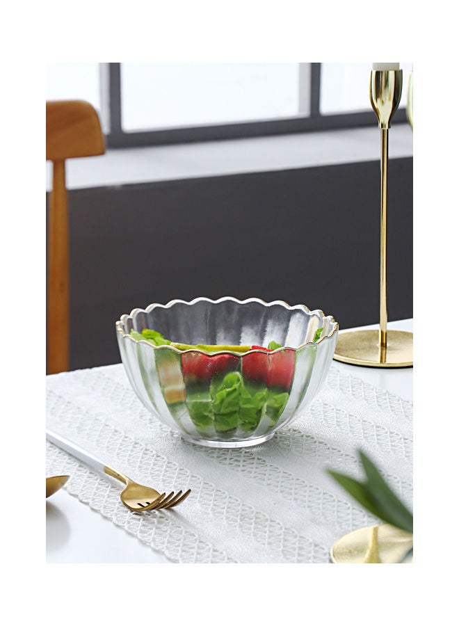 Shuer Nordic Modern Design Phnom Penh Glass Bowl Clear 15.3x15.3x7.6cm - Image 1