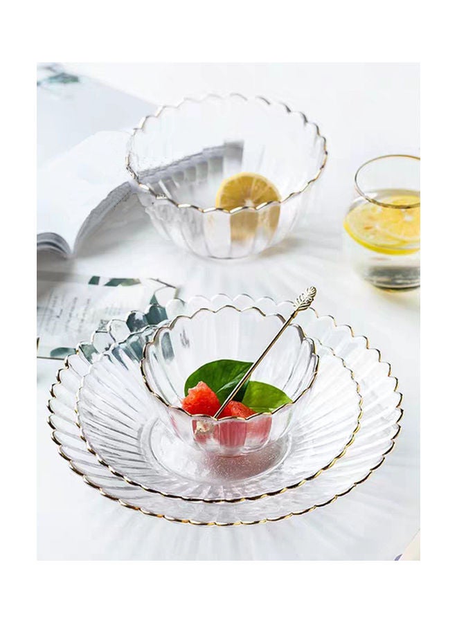 Shuer Nordic Modern Design Phnom Penh Glass Bowl Clear 15.3x15.3x7.6cm - Image 4