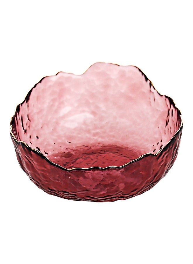 Shuer Fruit Salad Glass Bowl Red 24x24x11cm - Image 2