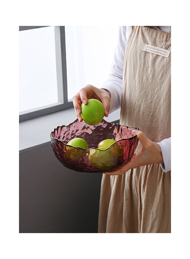Shuer Fruit Salad Glass Bowl Red 24x24x11cm - Image 5