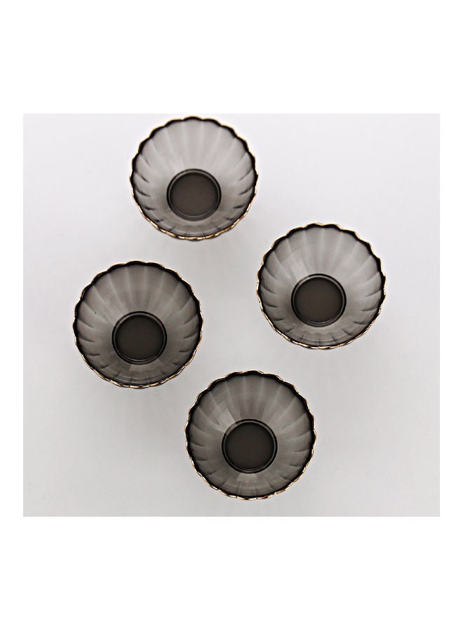 Shuer 4-Piece Glass Bowl Set Grey 14x13x13.5cm - Image 2