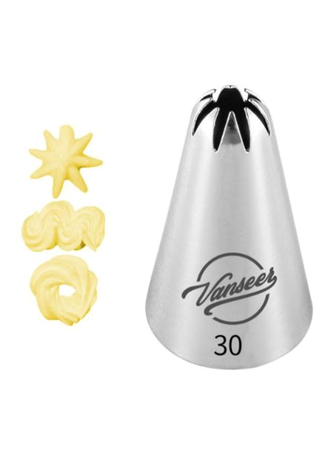 Beauenty Cake Decorating Piping Nozzle Silver/Black 5cm - Image 2