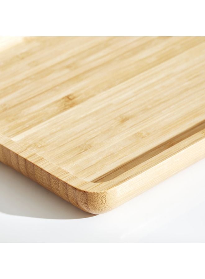 Home Box Bamboo Rectangular Tray Beige 25x20cm  - Image 4