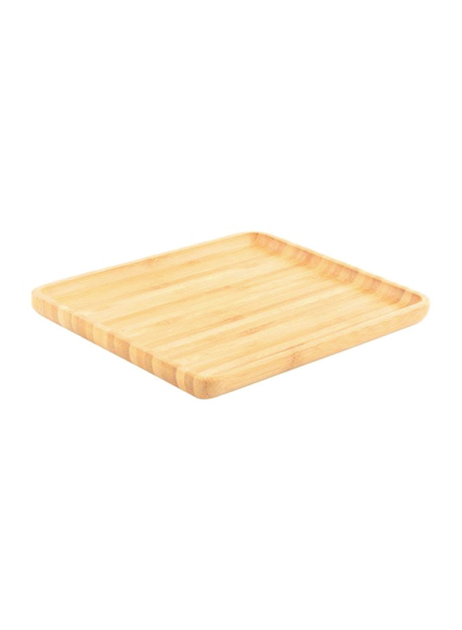 Home Box Bamboo Rectangular Tray Beige 25x20cm  - Image 2