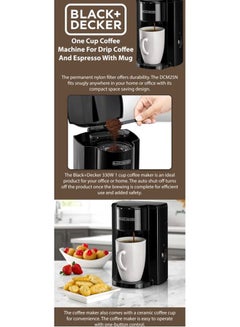 Coffee Maker - 1 Cup 125.0 ml 350.0 W DCM25N-B5 Black/White - v1621267496/N47028320A_5