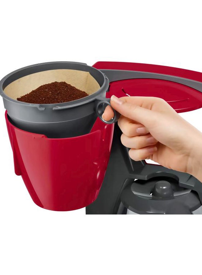 BOSCH Comfortline Coffee Maker 1.25 L 1200.0 W TKA6A044 Red/Grey/Clear  - Image 4