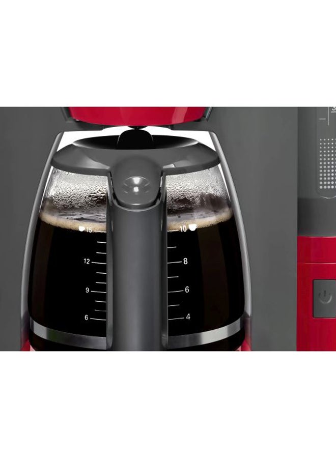 Comfortline Coffee Maker 1.25 L 1200.0 W TKA6A044 Red/Grey/Clear