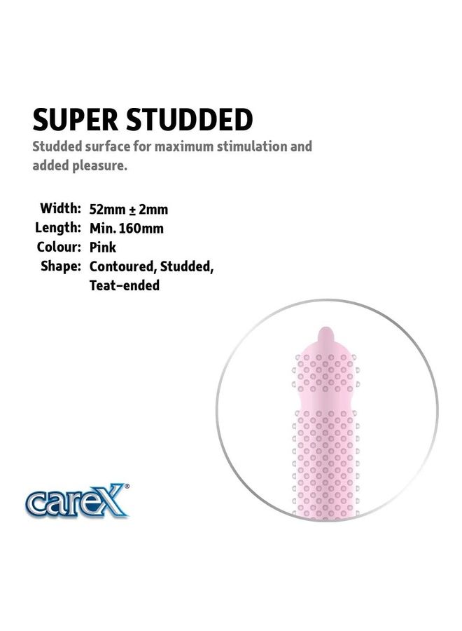 careX Pack Of 3 Super Studded Condoms - Image 3
