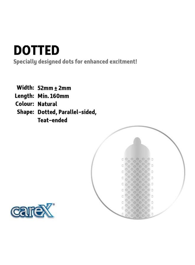 careX Pack Of 3 Dotted Condoms (36 Count) - Image 3