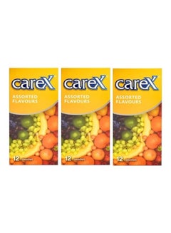 careX Pack Of 3 Assorted Flavours Condoms  - Image 1