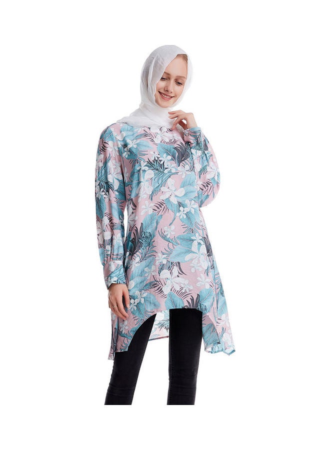Cotton Printed Women’s Abaya Multicolour  - Image 5