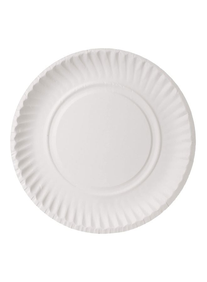 Hotpack 100-Piece Paper Plate Set White 10 x 7inch  - Image 2