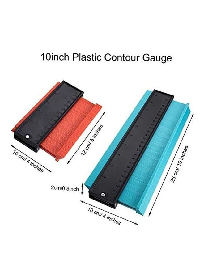 Generic - 2-Piece Plastic Contour Gauges Multicolour - Image 1