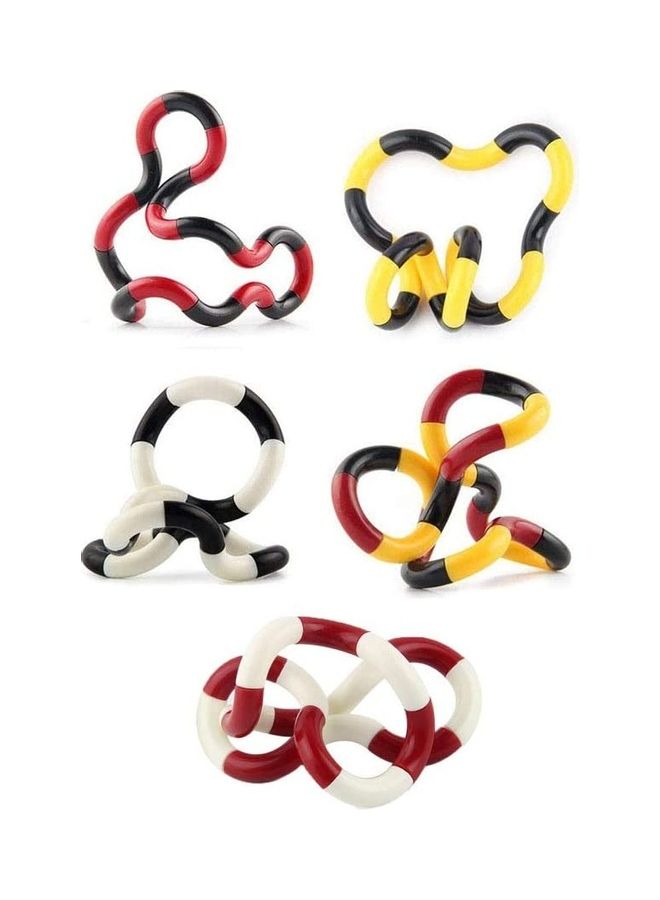 5-Piece Sensory Tangles Fidget Twist Toy  - Image 1