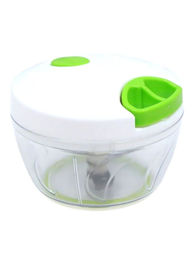 CYTHERIA Portable Kitchen Food Chopper White/Green 12.2x8.2x8.5cm  - Image 3