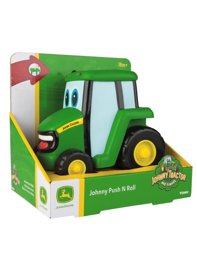 John Deere Johnny Push N Roll Tractor Multicolour  - Image 1