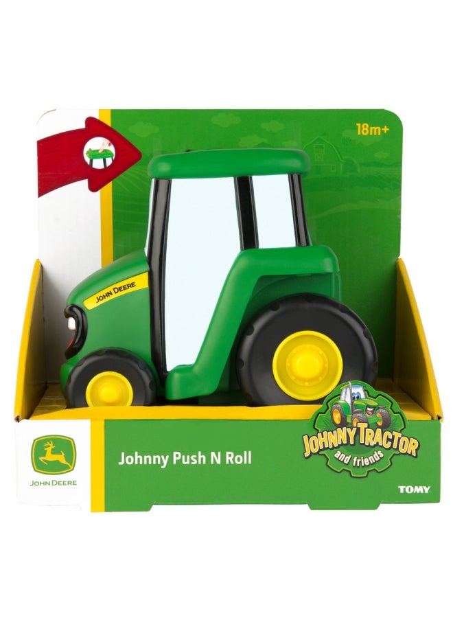 John Deere Johnny Push N Roll Tractor Multicolour  - Image 2