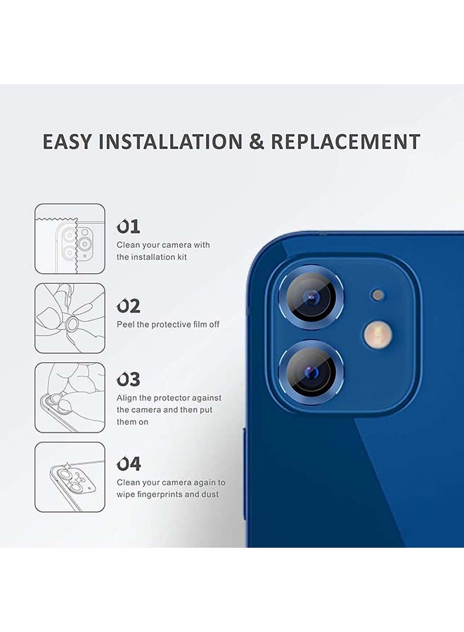 Theodor - Tempered Glass Camera Screen Protector For iPhone 12 Pacific Blue - Image 1