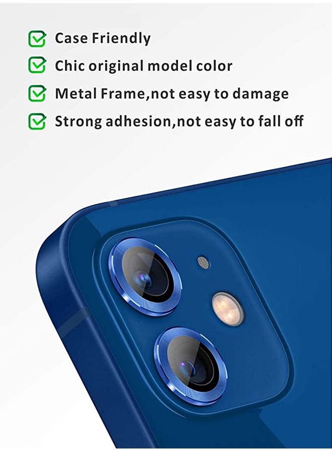 Theodor - Tempered Glass Camera Screen Protector For iPhone 12 Pacific Blue - Image 1