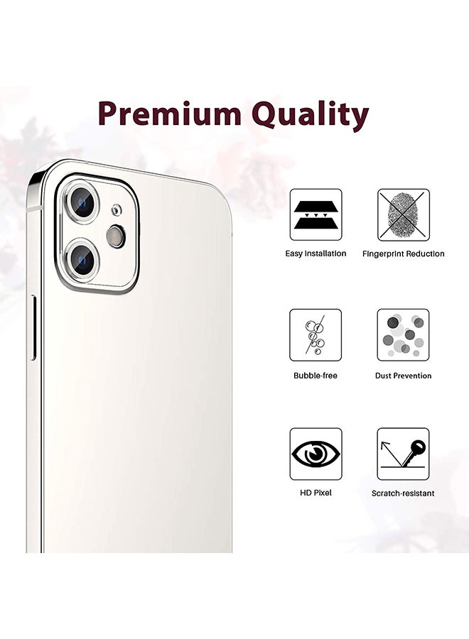 ثيودور لاصقة حماية لعدسات الكاميرا من الزجاج المقوى لهاتف آيفون 12 شفاف - Image 3