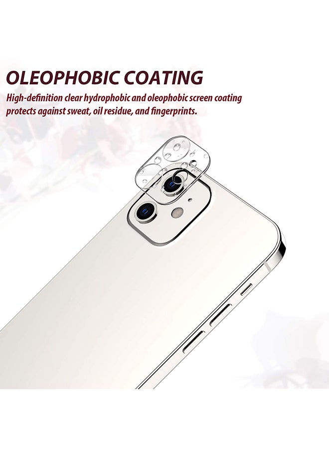 ثيودور لاصقة حماية لعدسات الكاميرا من الزجاج المقوى لهاتف آيفون 12 شفاف - Image 4