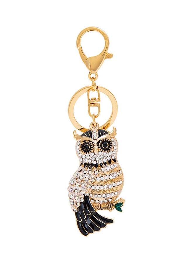 Owl Rhinestone Keychain