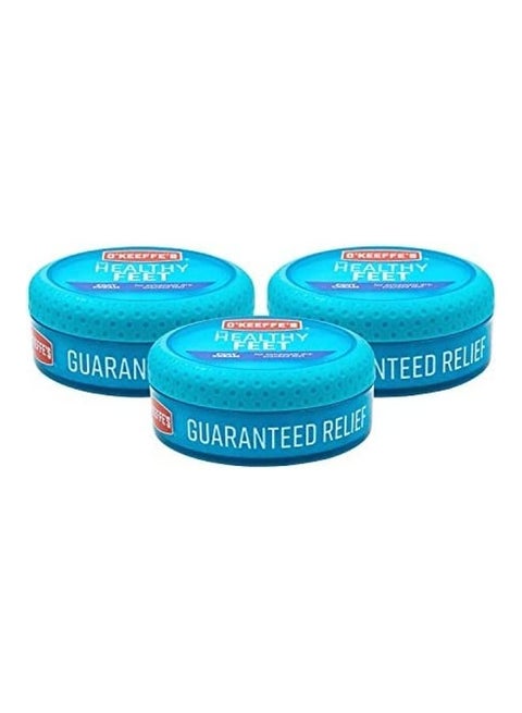 3-Pack Feet Foot Cream in Jars Blue