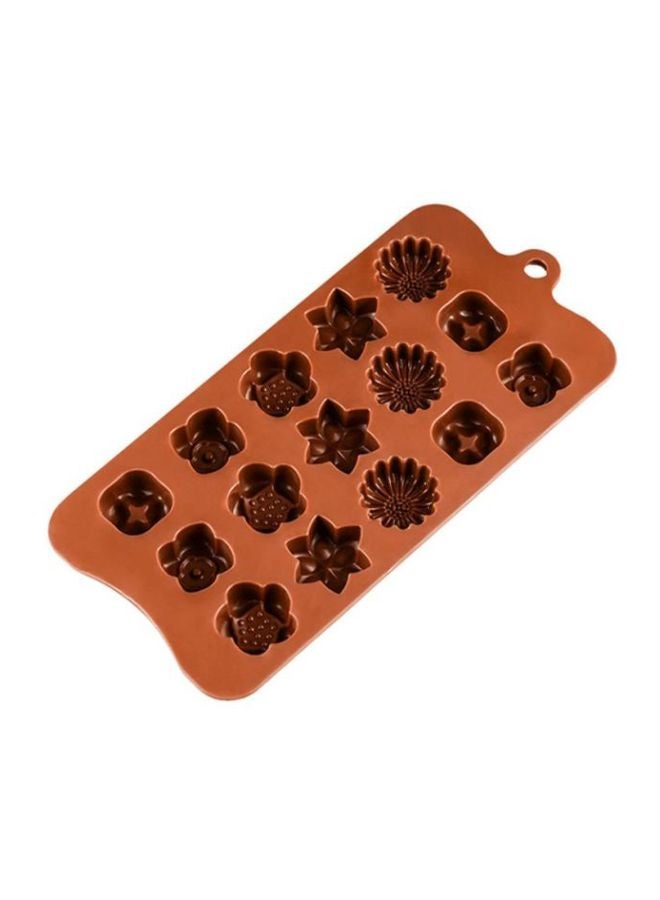 شاربدو قالب سيليكون للشوكولاتة بني 22.5x10.7x1.5سم - Image 1
