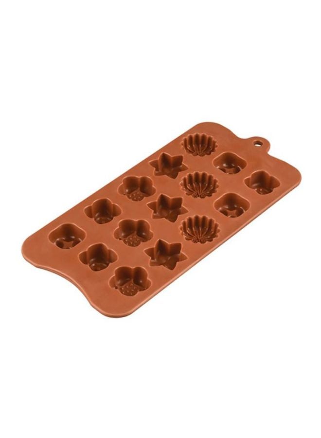 شاربدو قالب سيليكون للشوكولاتة بني 22.5x10.7x1.5سم - Image 3