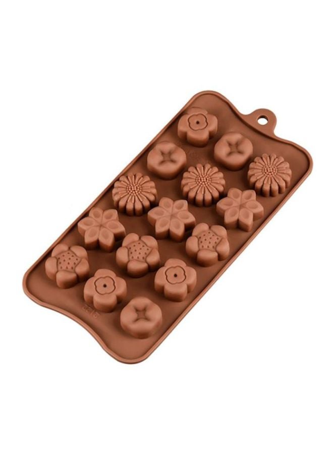 شاربدو قالب سيليكون للشوكولاتة بني 22.5x10.7x1.5سم - Image 2