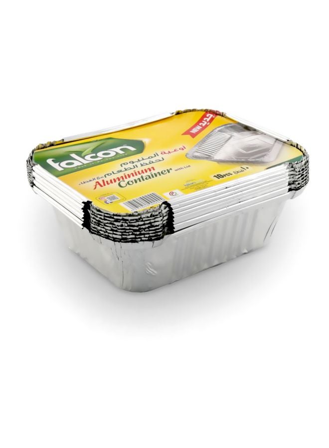 فالكون أوعية لحفظ الطعام طراز 8342 من 10 قطع فضي - Image 3