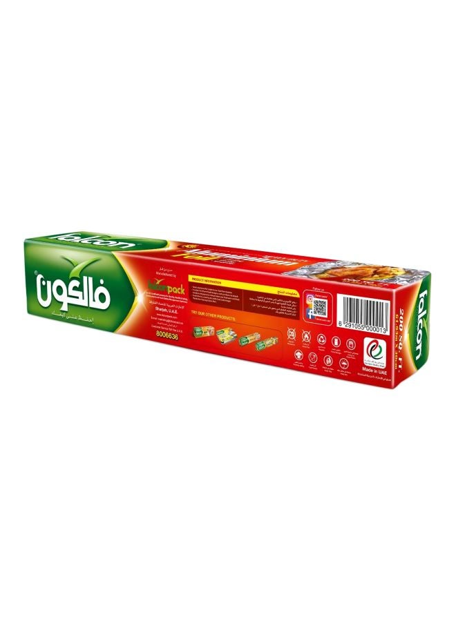 Falcon - Falcon Aluminium Foil 200 Sqft Silver 6130x30cm - Image 1