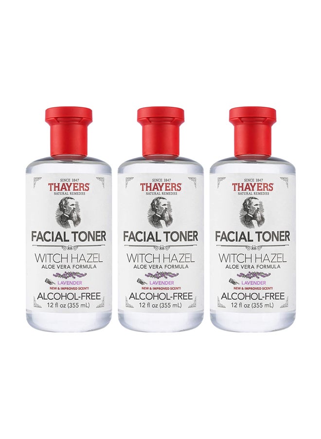 THAYERS Witch Hazel Toner With Aloe Vera Formula Alcoholfree Cucumber 12 Oz Pack Of 3 Clear 3x355ml - Image 1