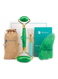 3-Piece Original Jade Roller And Gua Sha Set Multicolour 7.8 x 7.52 x 2.13inch