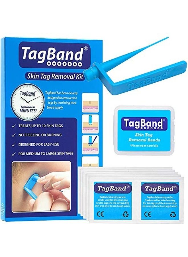 TagBand - Skin Tag Removal Kit Blue 6.38 x 3.78 x 0.67inch - Image 1
