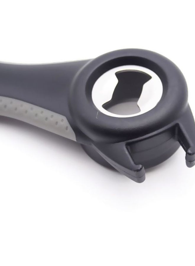 5-In-1 Bottle And Can Opener Black/Silver