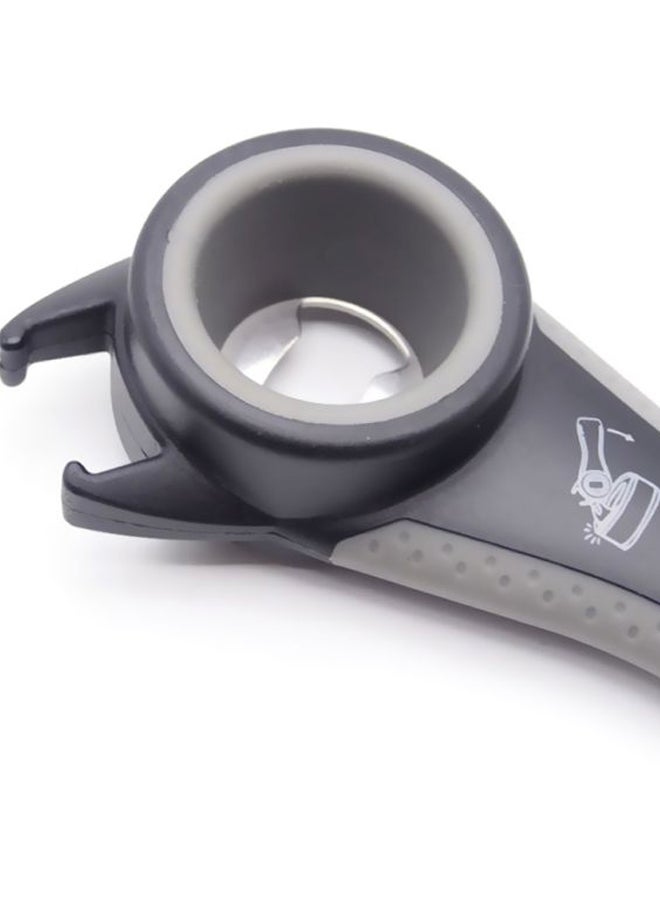 5-In-1 Bottle And Can Opener Black/Silver