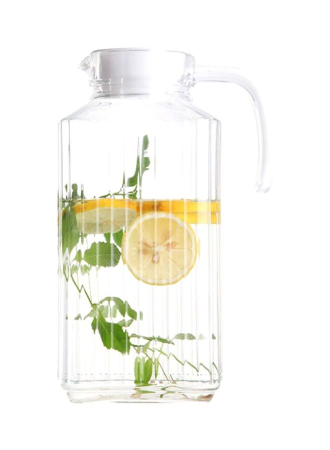 Beauenty Design Pracitcal Durable Water jug Clear/White 25.7x12.5cm - Image 1