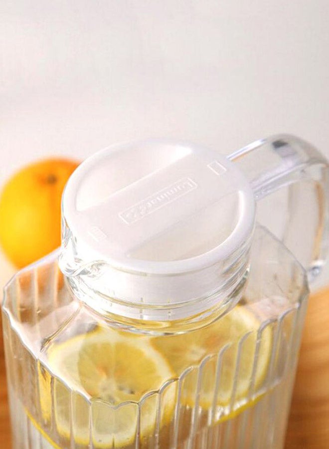 Beauenty Design Pracitcal Durable Water jug Clear/White 25.7x12.5cm - Image 2