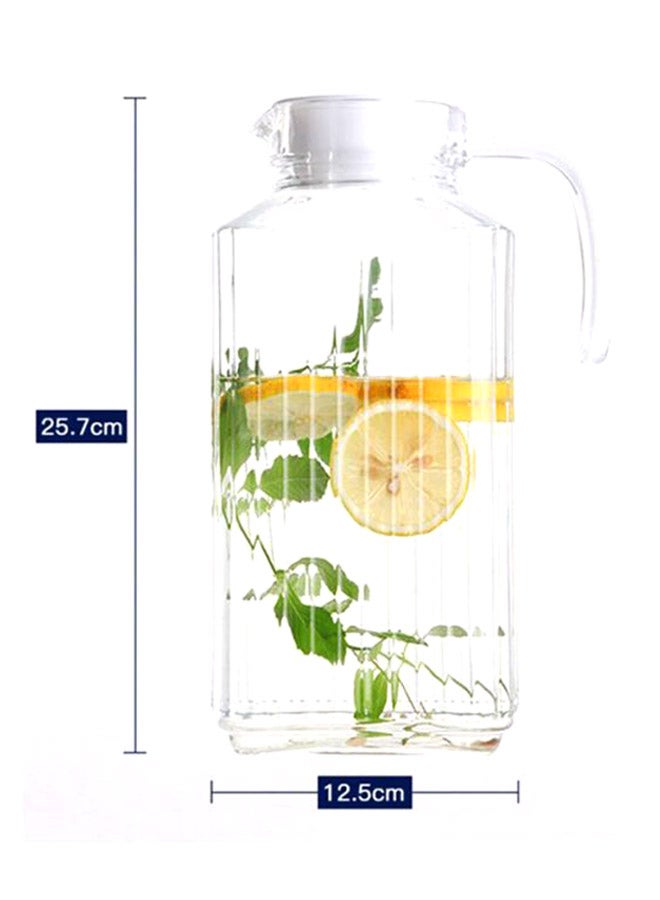 Beauenty Design Pracitcal Durable Water jug Clear/White 25.7x12.5cm - Image 3