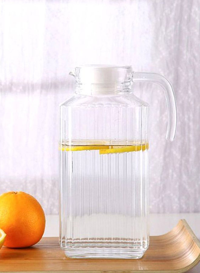 Beauenty Design Pracitcal Durable Water jug Clear/White 25.7x12.5cm - Image 4