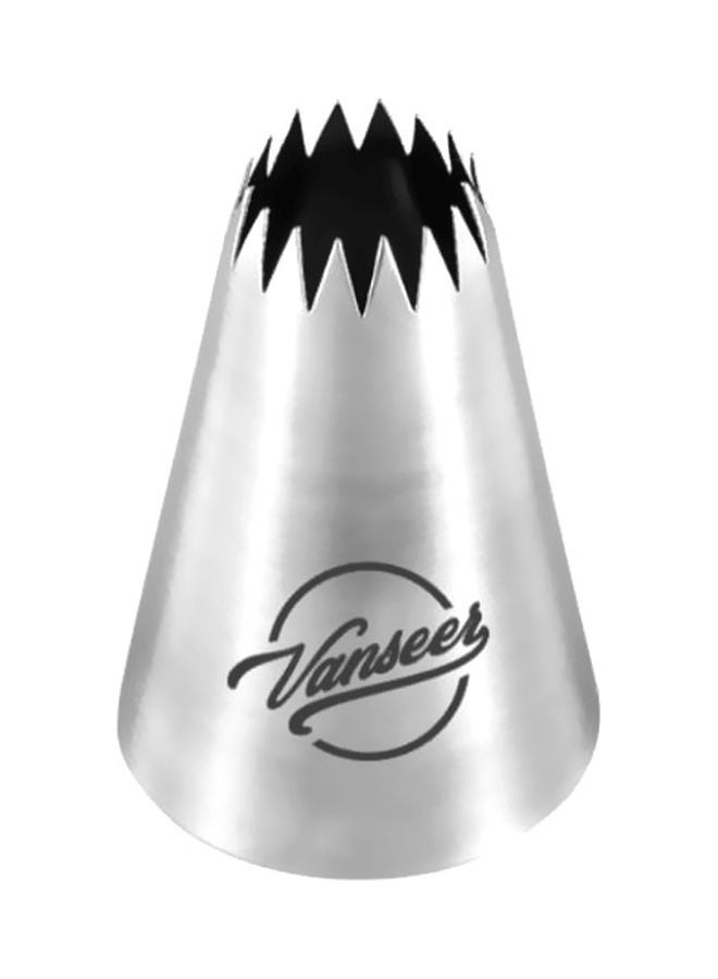 Beauenty Cake Decorating Piping Nozzle Silver/Black 5cm - Image 1