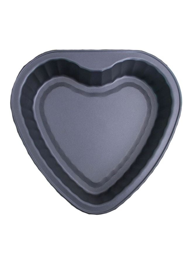 شاربدو قالب للخَبز على شكل قلب أسود 27.5x26.5x4سم - Image 1