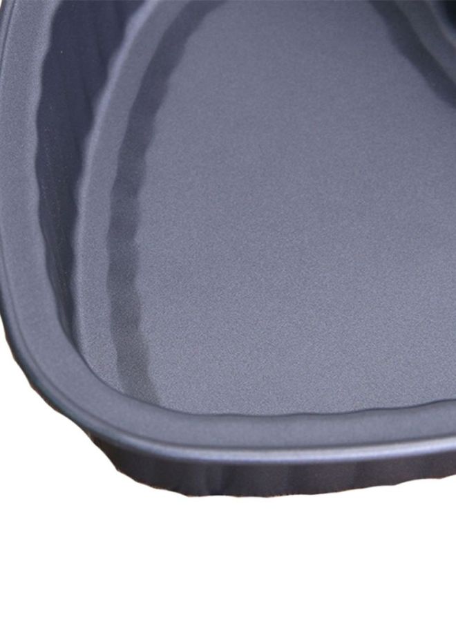 شاربدو قالب للخَبز على شكل قلب أسود 27.5x26.5x4سم - Image 3