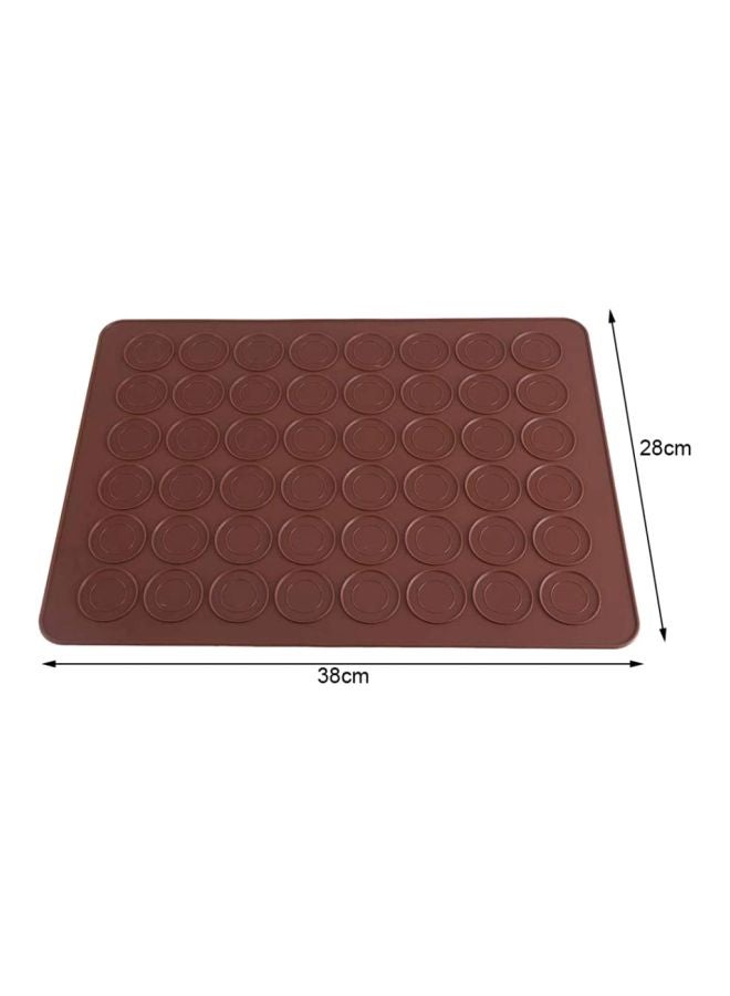 قالب من السيليكون يضم 48 تجويفاً بني 38x28سم