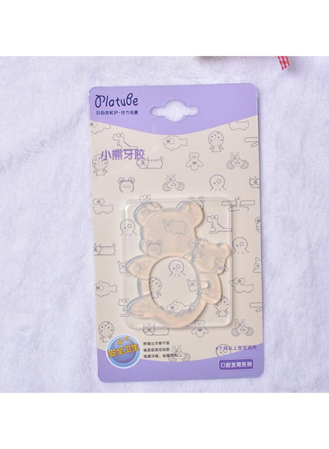 platube Bear Shape Silicone Baby Teether - Image 4