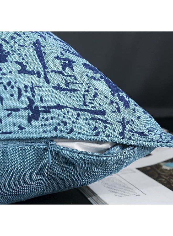 Sprinkles  Pillow Cover linen Blue 60x60cm  - Image 3