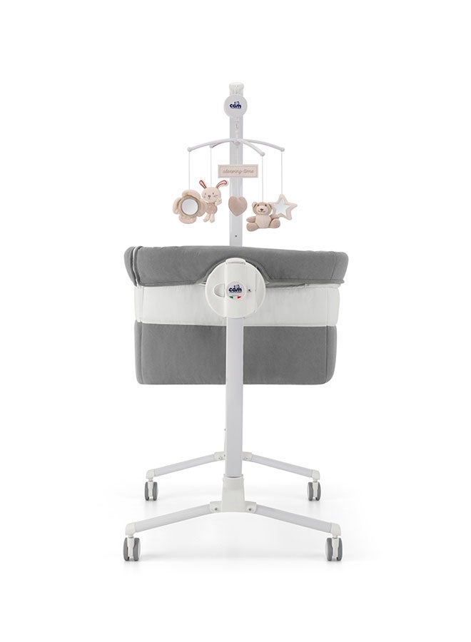 cam Cullami Co Bed Cradle, Light Grey, Made In Italy Cradle With Co-Sleeping Function, Suitable For Every Bed, Portable And Convertible Baby Bassinet With Mosquito Net, Baby Bed, Soft Fabric - Image 3