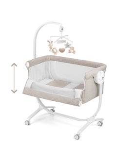 Cullami Co Bed Cradle, Beige, Made In Italy Cradle With Co-Sleeping Function, Suitable For Every Bed, Portable And Convertible Baby Bassinet With Mosquito Net, Baby Bed, Soft Fabric - v1621323189/N32623852A_5